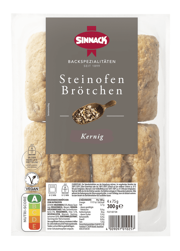 Kernige Steinofenbrötchen, mit einer kräftigen Kruste und einem vollwertigen, nahrhaften Geschmack